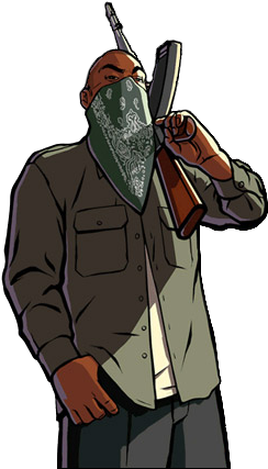 Gta San Andreas Characters Png (304x455), Png Download