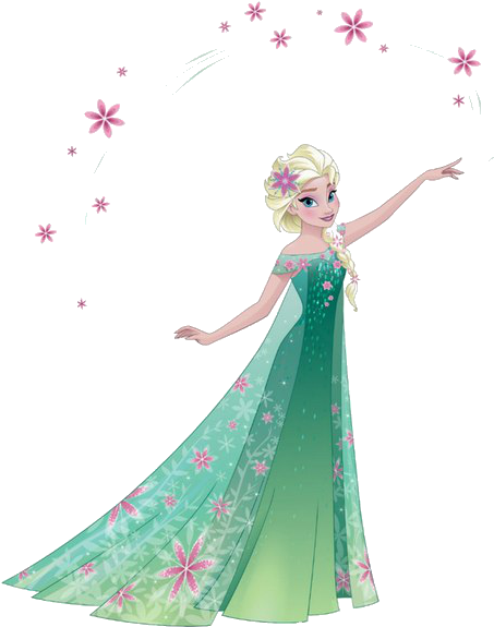Clipart Info - Disney Princess Elsa Frozen Fever (455x604), Png Download