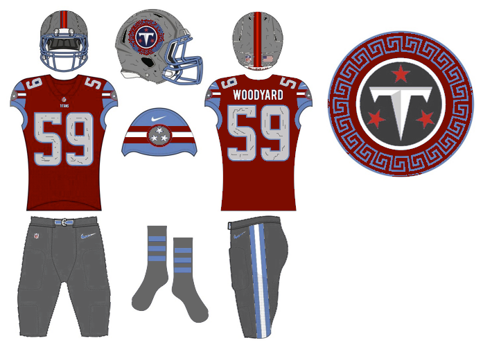 My Best Attempt At What Some Think Is The New Titans - Tennessee Titans New Uniforms Reddit (1000x500), Png Download