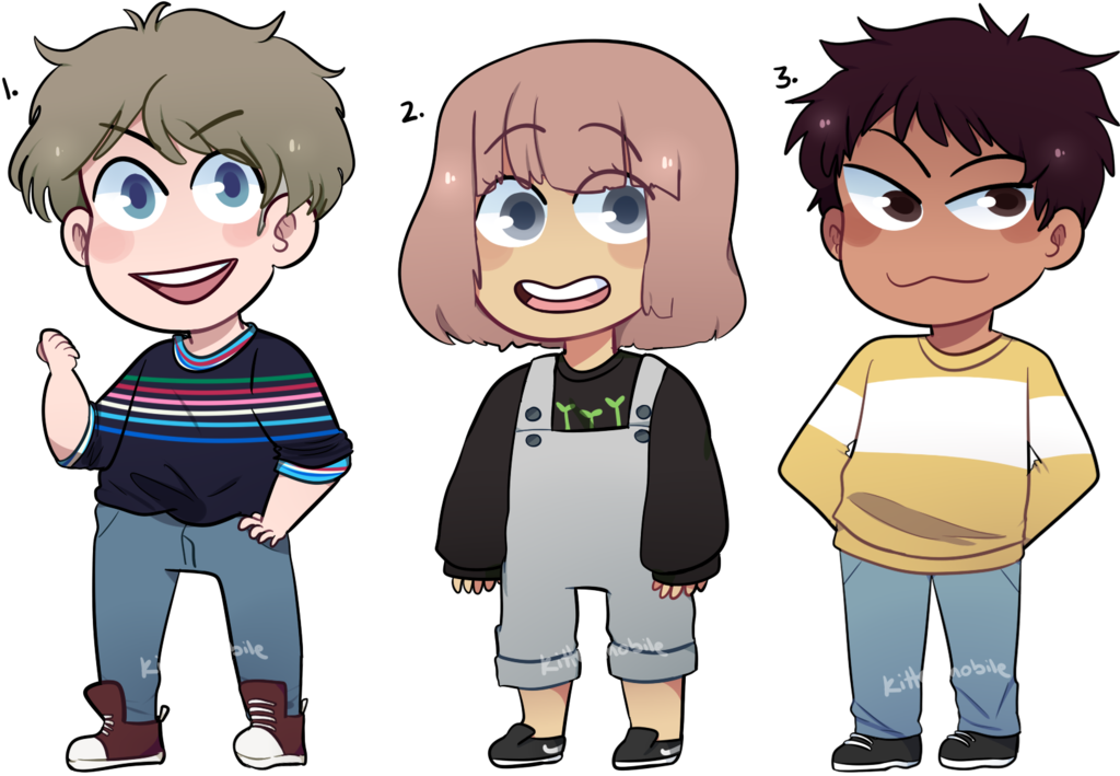 Childhood Friends Closed By Kittenmobile On Deviantart - Cartoon (1024x709), Png Download