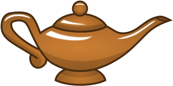Bronze Magic Lamp - Teapot (600x300), Png Download