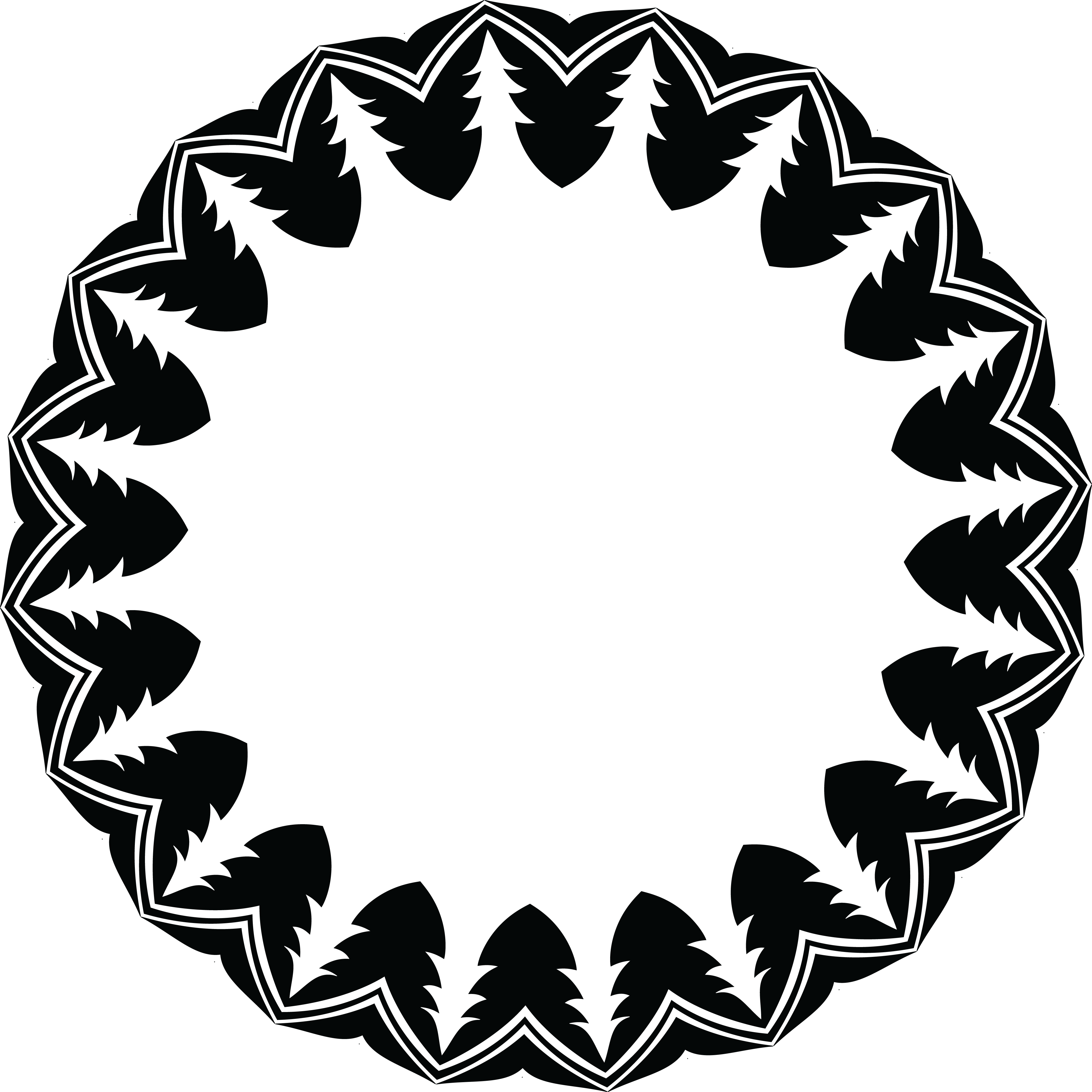 Free Clipart Of A Tree Frame Design Element - Volk Rays Super Fine Mesh (4000x4000), Png Download