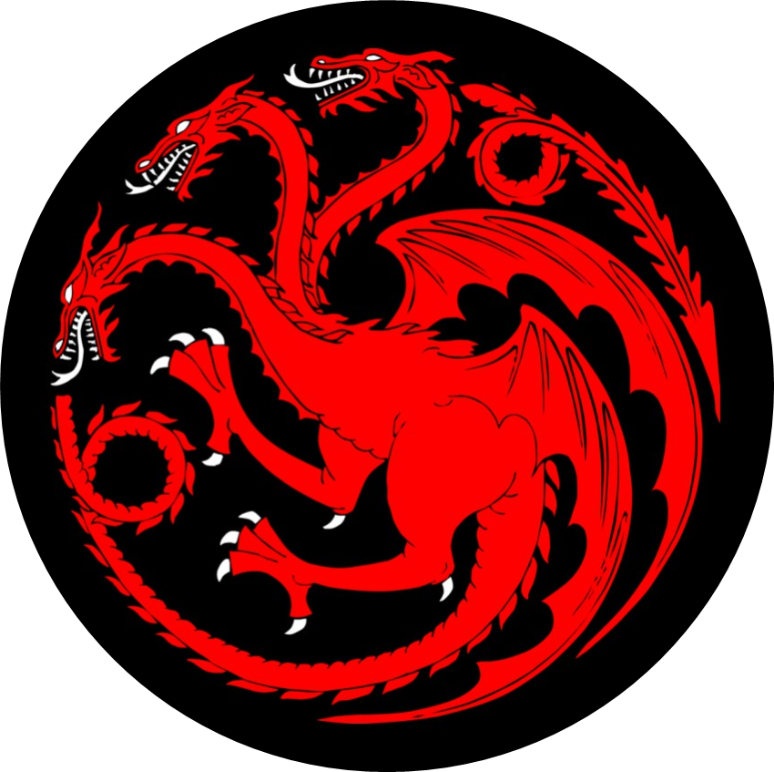 House Targaryen Png Photos - Game Of Thrones Targaryen Sigil (850x847), Png Download