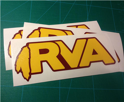 Redskins Inspired Rva Sticker - Washington Redskins (514x581), Png Download