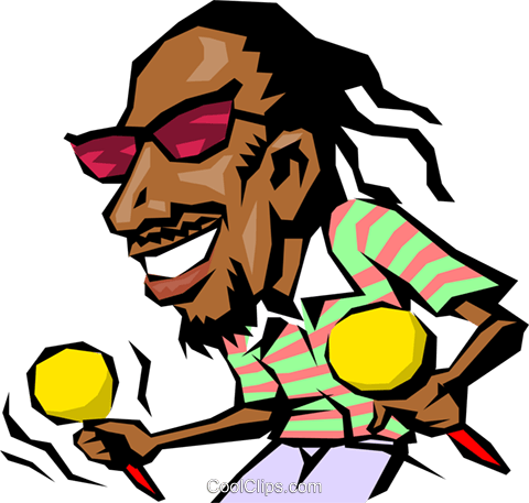 Cartoon Caribbean Musician Royalty Free Vector Clip - Cartoon Jamaican Man (480x457), Png Download