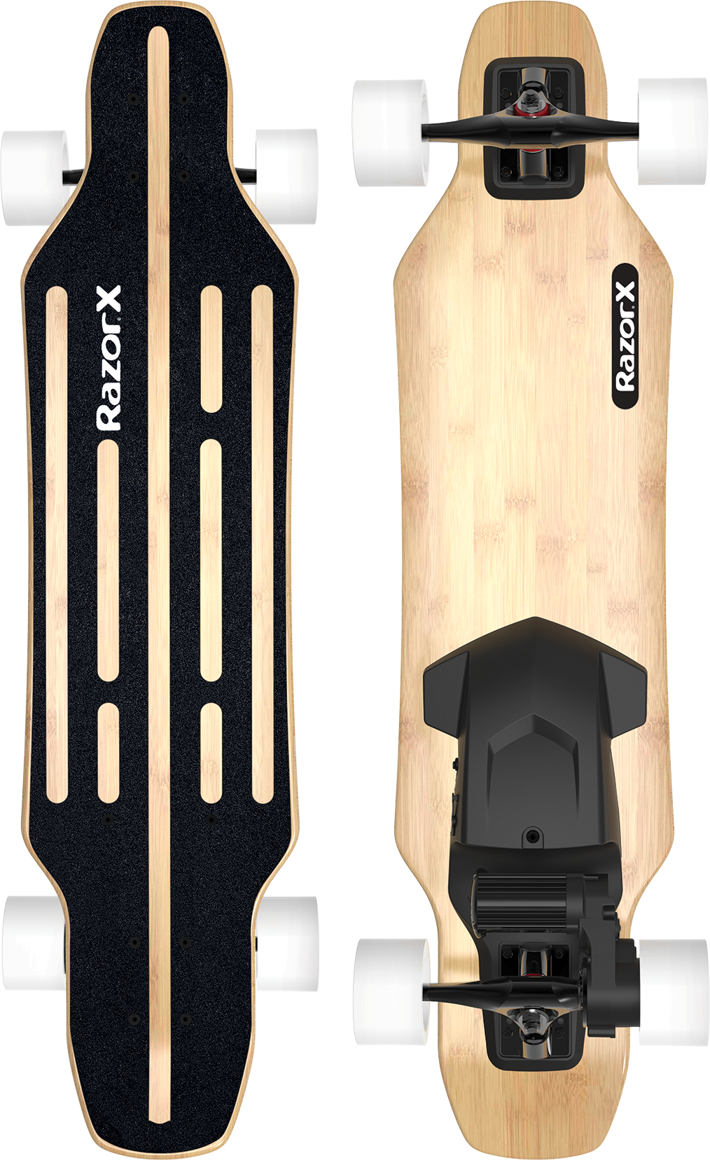 Razorx Longboard Topview Combo - Razor Ultra Pro (1014x1655), Png Download