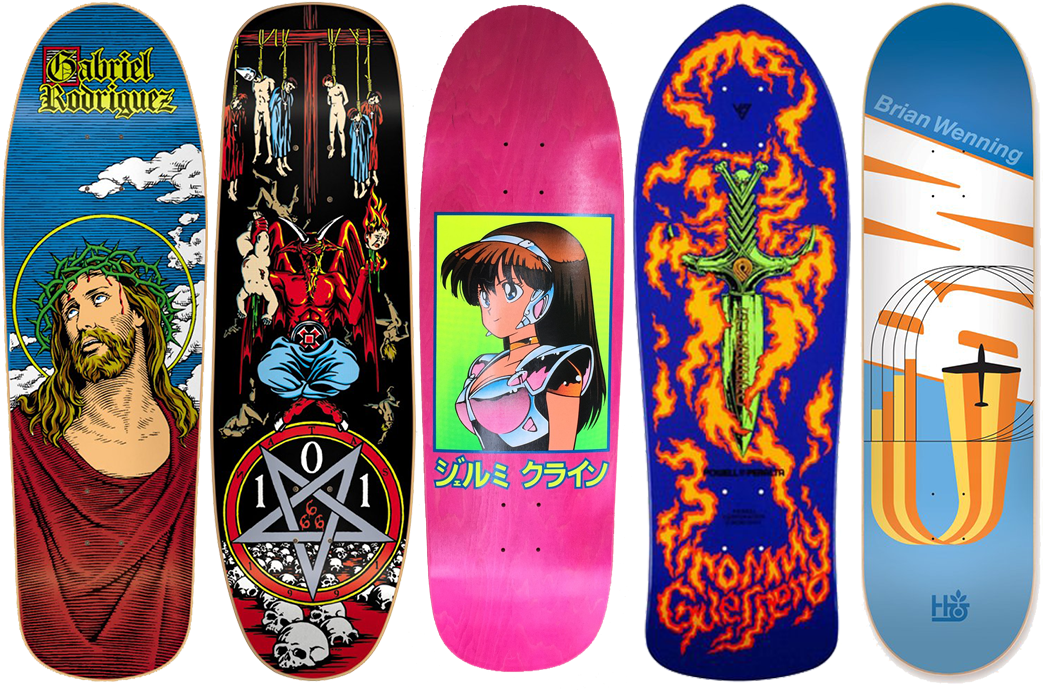 A Collection Of Recent Reissues - Brigade Guerrero Purple Bones Brigade Deck (1080x700), Png Download