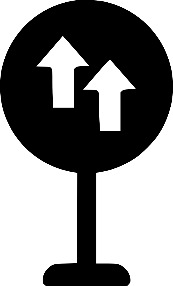 One Way Comments - Traffic Sign (594x980), Png Download