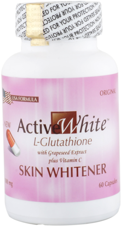 Active White L Glutathione With Grapeseed Extract & - Active White _l Glutathione Skin Whitening Pills Price (393x500), Png Download