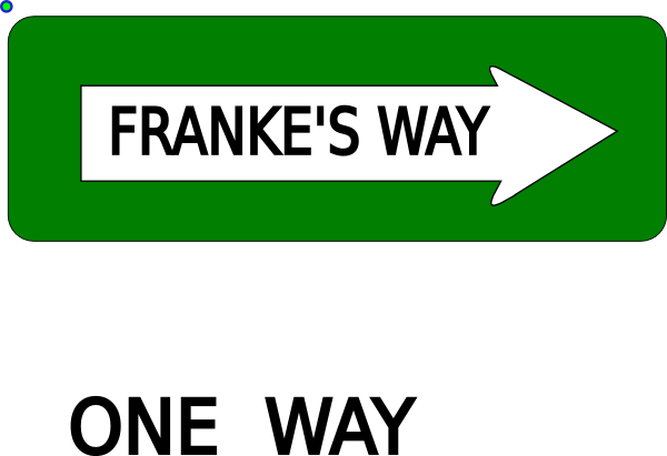 One Way Sign Clip Art - One Way Sign (600x411), Png Download