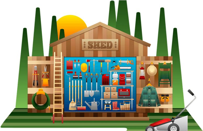 How To Clean Garden Tools - Custom Tool Shed Sticker (800x500), Png Download
