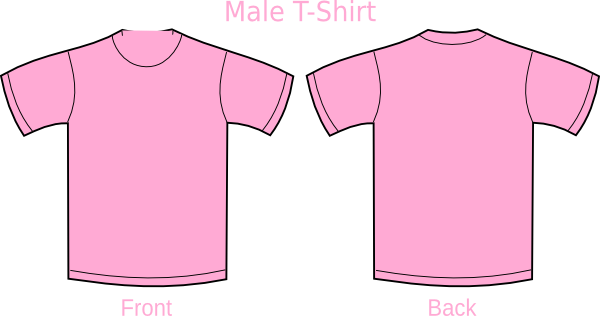 Pink T Shirt Vector (600x316), Png Download