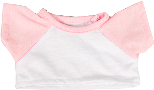 "light Pink & White" T-shirt - Bib (520x600), Png Download
