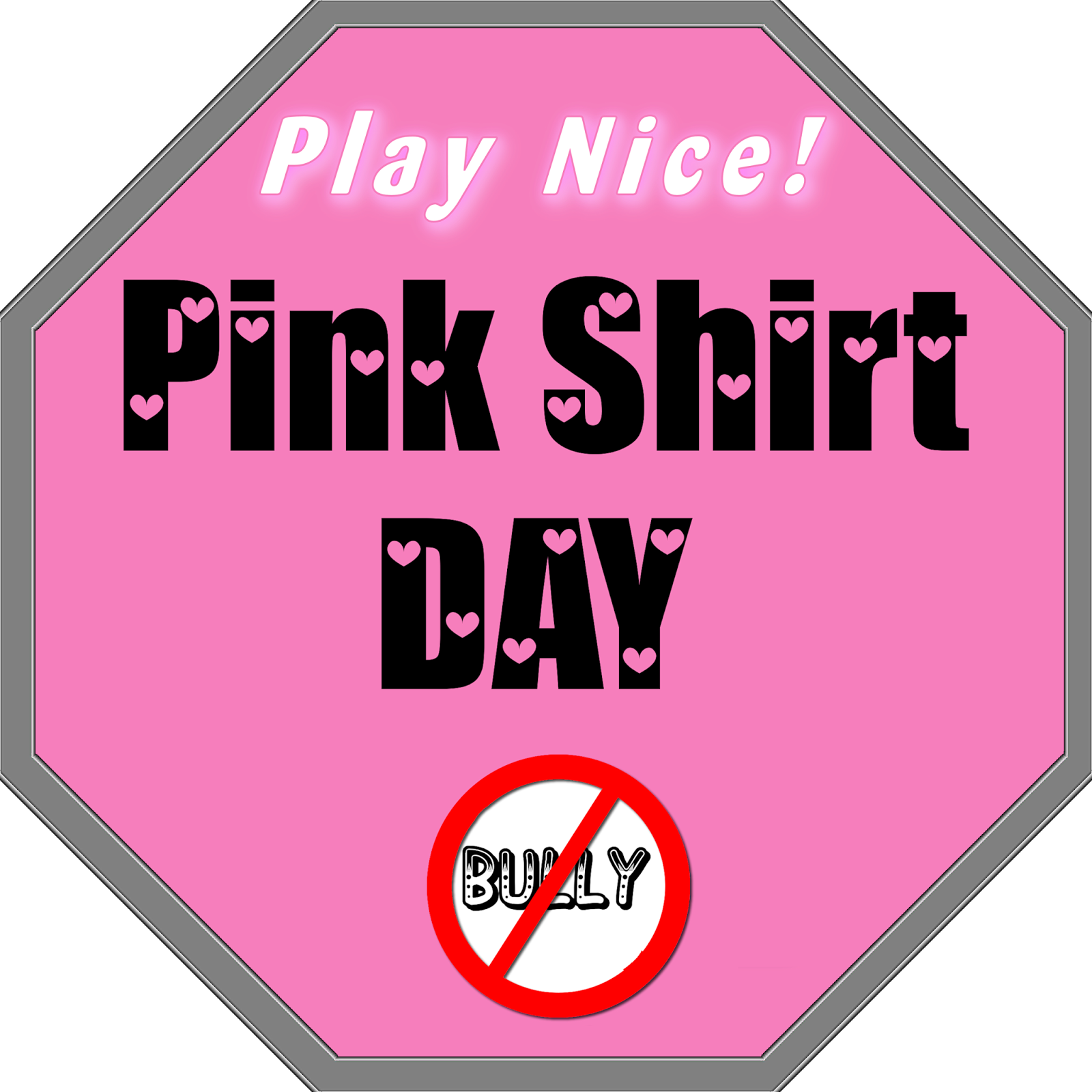 Anti-bullying Pink Shirt Day Design - Pink Shirt Day 2010 (1600x1600), Png Download