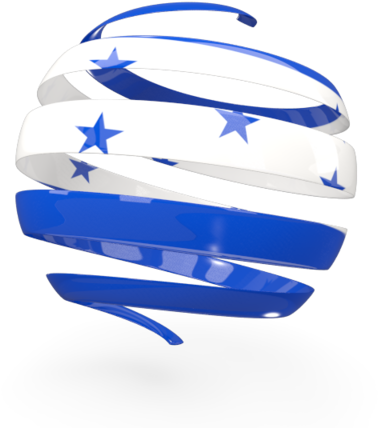 Illustration Of Flag Of Honduras - Fond De Banderas Honduras (640x480), Png Download