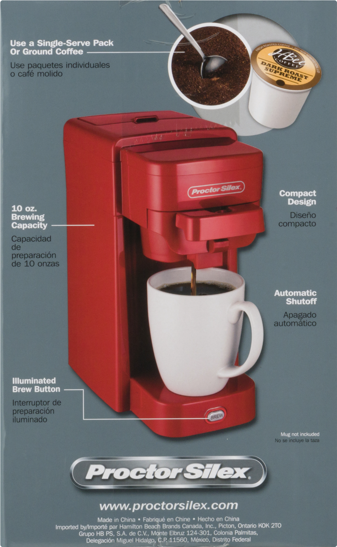 Proctor Silex 12-cup Switch Coffee Maker - White (1800x1800), Png Download
