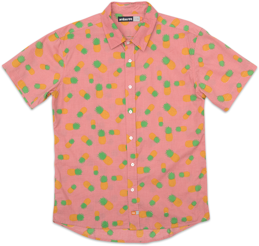 Selected Pineapple Express Woven - Polo Shirt (1000x1000), Png Download
