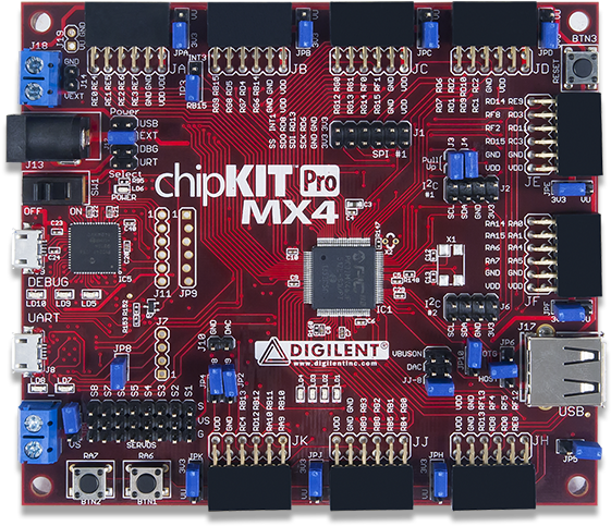 Chipkit Pro Mx4 - Digilent 410-295 Chipkit Pro Mx4 Chipkit Pro Mx4 Board (600x600), Png Download