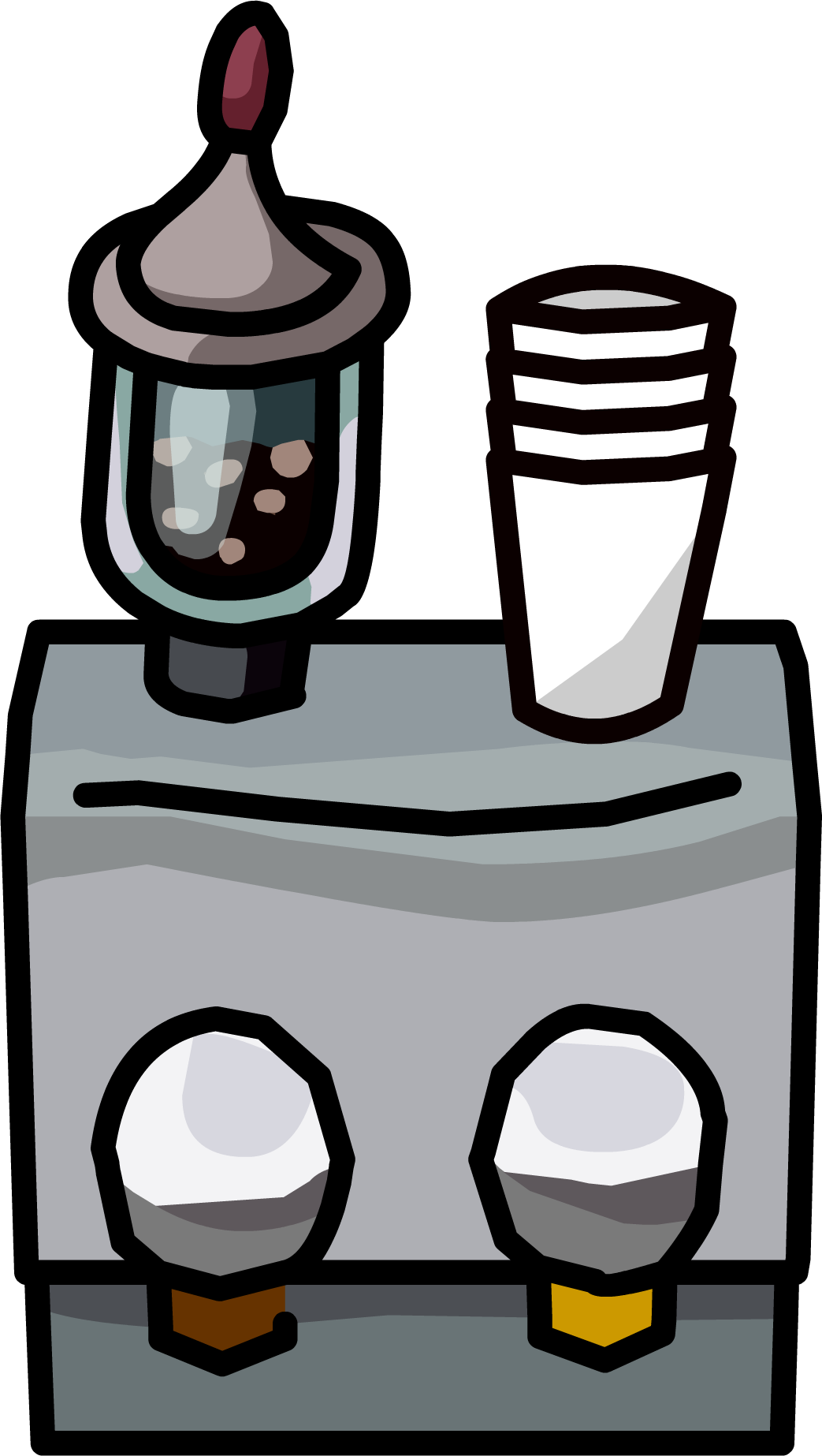 Coffee Maker - Png - Club Penguin Cheats (1043x1846), Png Download