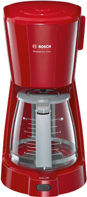 Buy The Best Bosch Morning Coffee Maker 1100w Online - Red Coffee Maker Bosch (700x394), Png Download