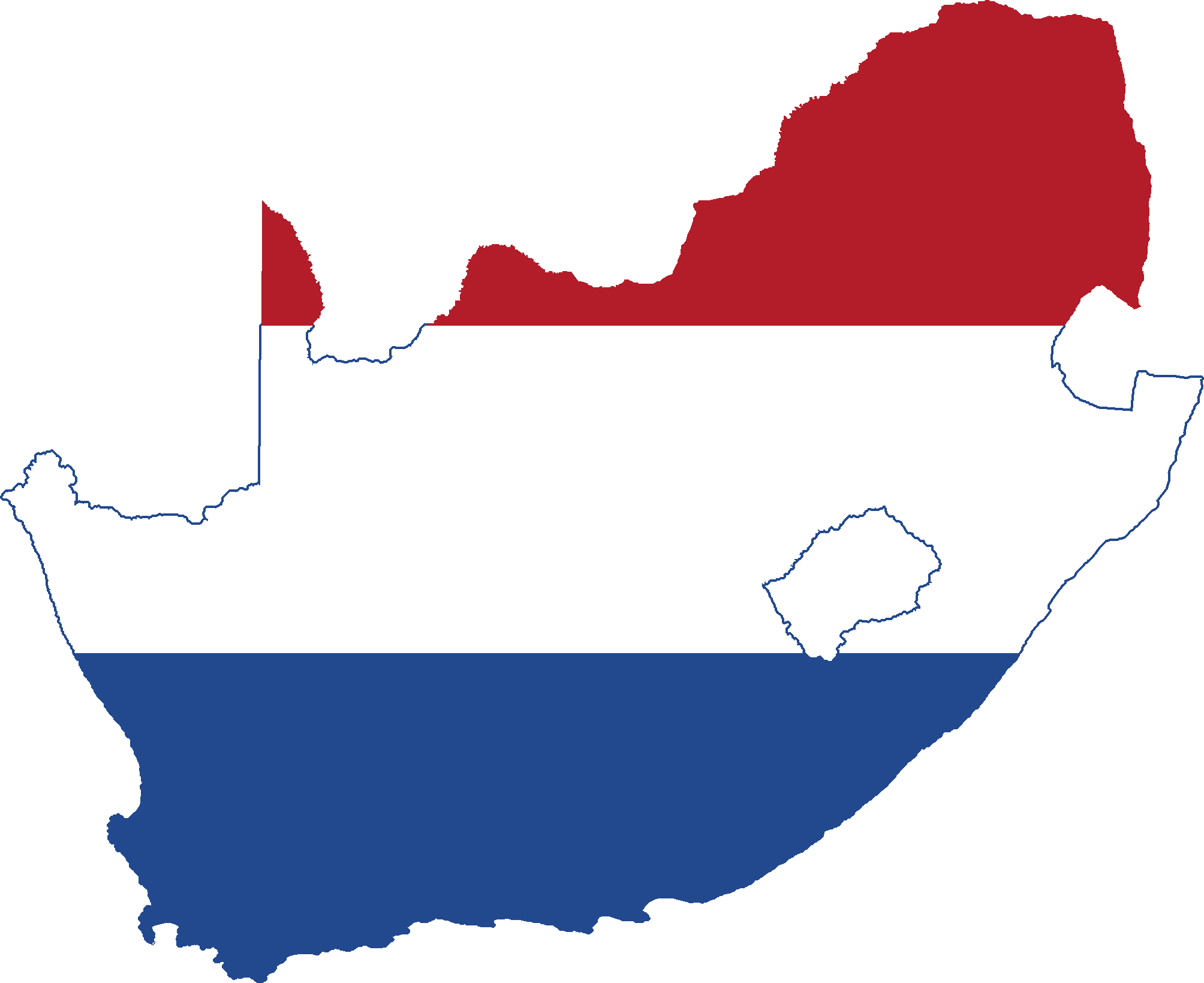 Flag Map Of South Africa - South Africa Flag Old Png (2008x1639), Png Download