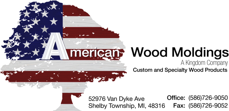 American Wood Moldings - Graphic Design (800x366), Png Download