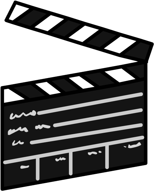 Clapboard Clothing Icon Id 5209 - Clap Board Png (547x653), Png Download