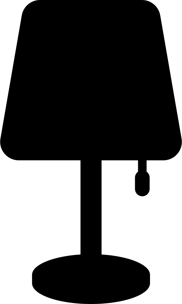 Desk Lamp - - Lamp Svg (586x980), Png Download