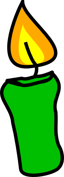 Clip Arts Related To - Green Candle Clipart (216x593), Png Download