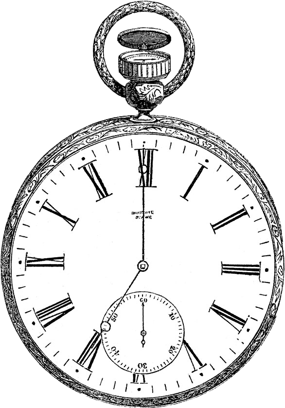 Free Vintage Digital Stamp Old Pocket Watch 669×888 - Pocket Watch Clip Art (669x888), Png Download