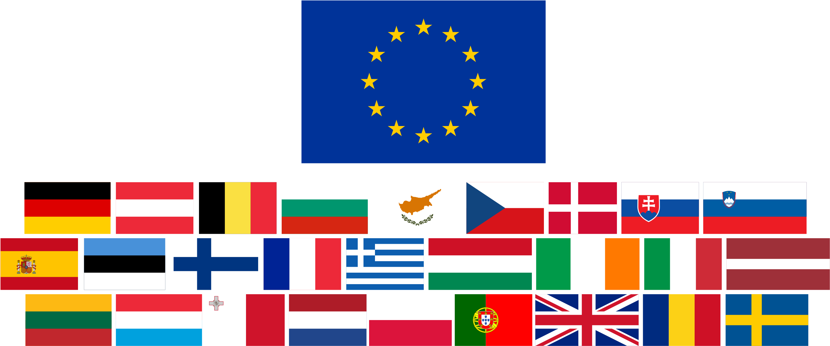 File - Eu Flags - Svg - Flags Of The Eu (2926x2048), Png Download