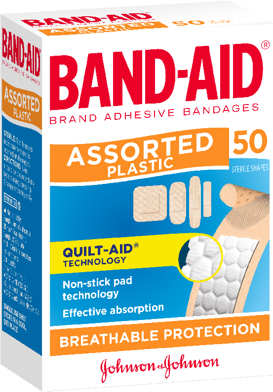 Ba Plastic Assorted 50 - Band Aid Assorted 50 (800x800), Png Download