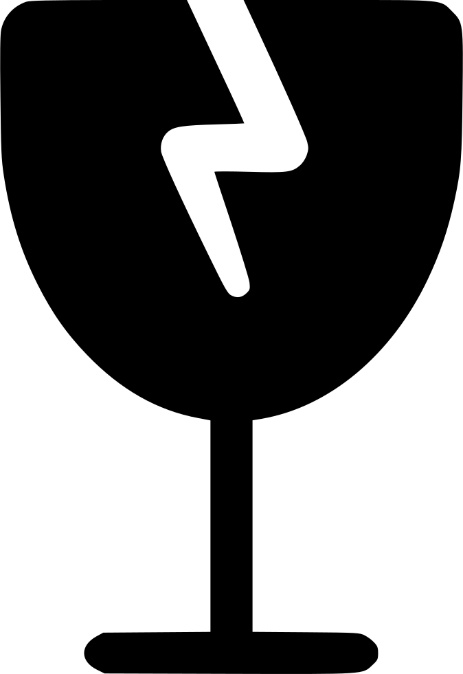 Fragile Comments - Fragile Icon Png (674x980), Png Download