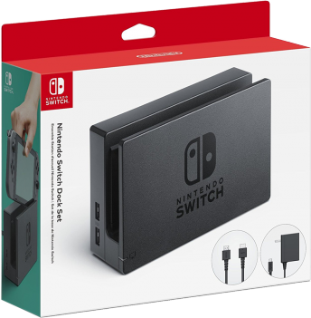 Nintendo Switch Console With Grey Joy-con - Dock Set Nintendo Switch (344x351), Png Download