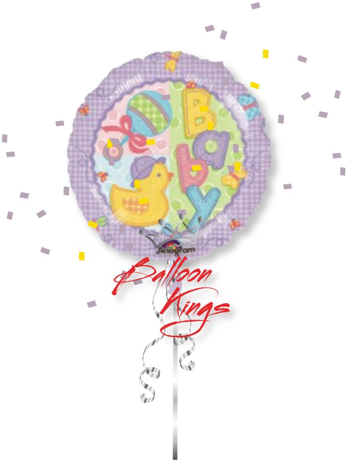 Baby Duck - 46cm Hugs &amp; Stitches Baby Balloon (1 Ct) (854x1024), Png Download