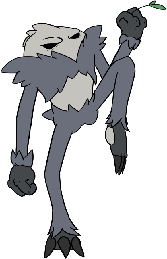 A Combination Of Hitmonlee And - Cartoon (1024x1024), Png Download