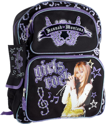 Hannah Montana Backpack Psd - Hannah Montana Backpack Png (341x400), Png Download