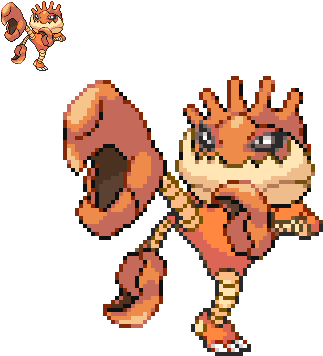 If This Magnificent Crab Ninja Isn't Exactly What You - Hitmonlee Kingler (352x396), Png Download
