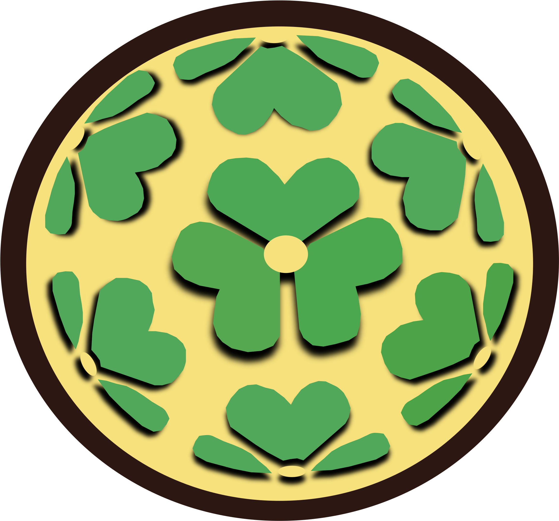 This Free Icons Png Design Of Crest Kamon Woodsorrel (2400x2400), Png Download