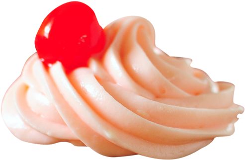 Cherry, Frosting, And Icing Image - Icing (500x331), Png Download
