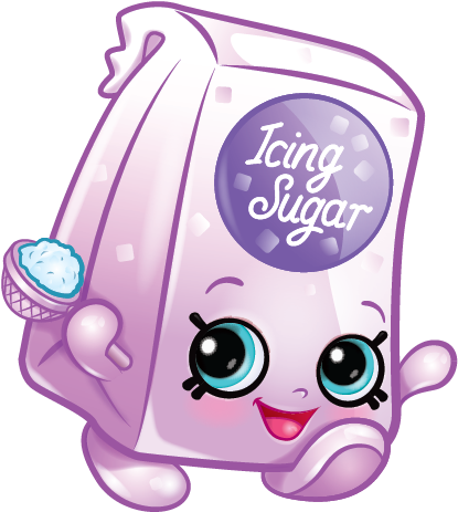 Iris Icing Sugar Art - Shopkins Iris Icing Sugar (577x496), Png Download