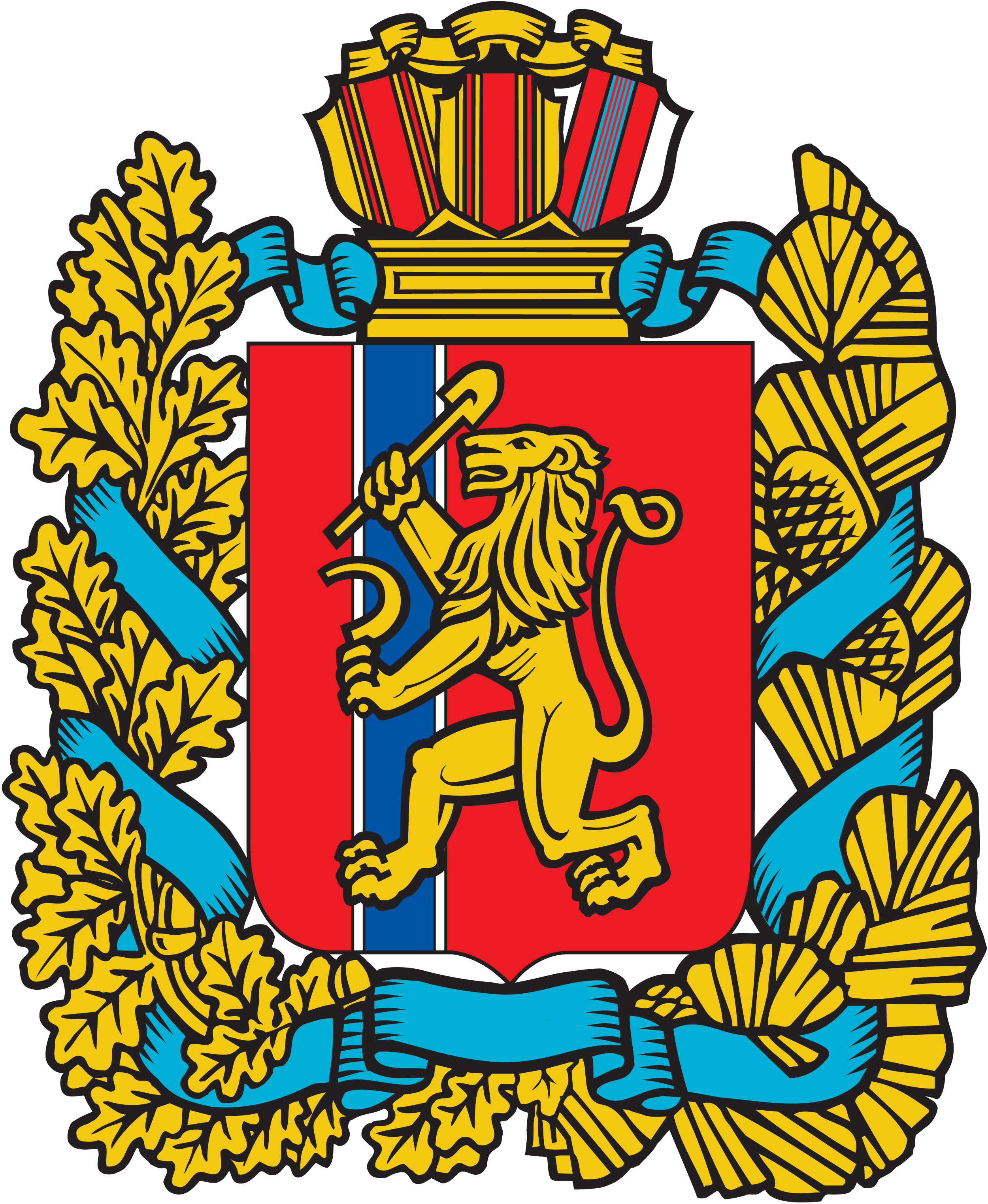 Download Coat Of Arms Of Krasnoyarsk Region In Png - Krasnoyarsk Logo (2500x3045), Png Download