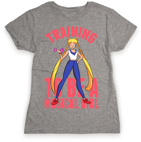 Training To Be A Magical Girl Womens T-shirt - My Lazy Magical Girl Costume T-shirt: Funny T-shirt (484x484), Png Download