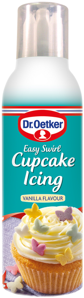 Oetker Easy Swirl Vanilla Cupcake Icing Is A Light (636x636), Png Download