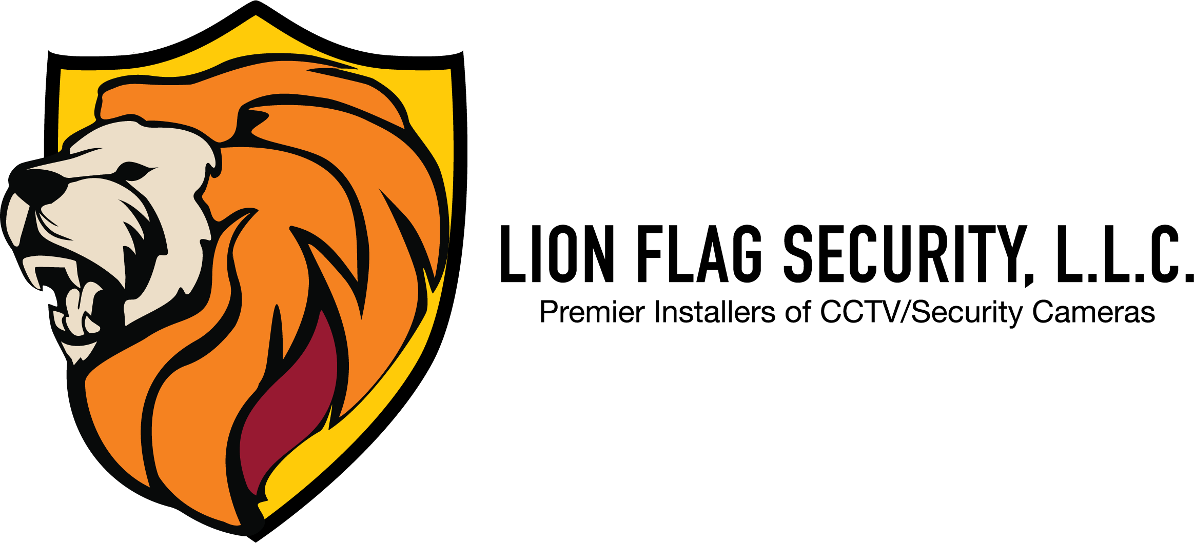 Lion Flag Security (2327x1059), Png Download