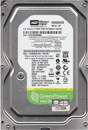 Wd Av Gp 500gb (600x600), Png Download