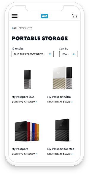 Western Digital Iphone Interface With Product Search - Product (300x583), Png Download