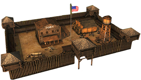 [ Img] - Fort Western (550x306), Png Download