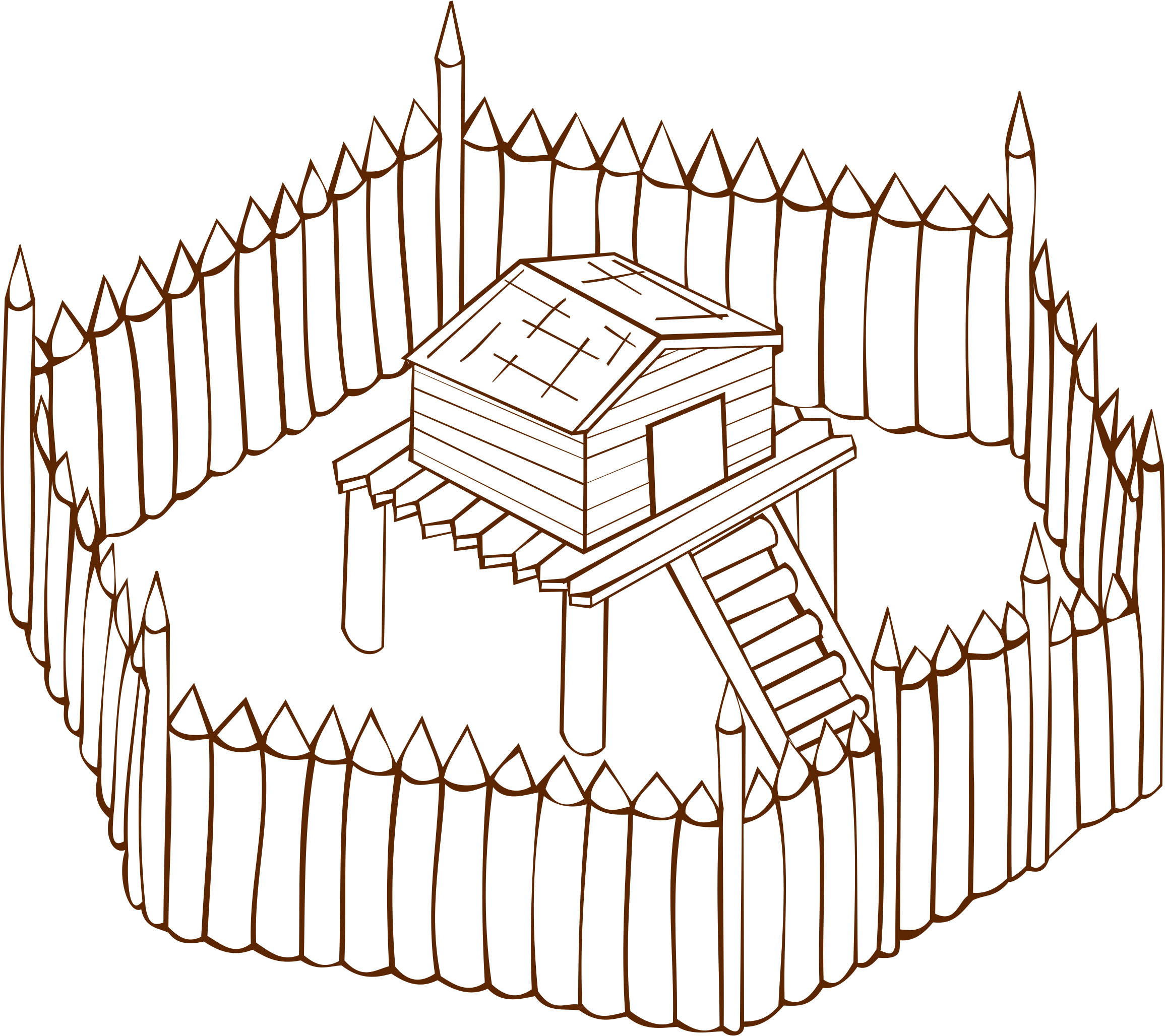 This Free Icons Png Design Of Rpg Map Symbols Fort (2400x2400), Png Download