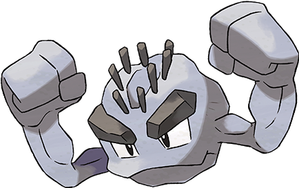 Alolan Geodude - Geodude Pokemon (467x332), Png Download